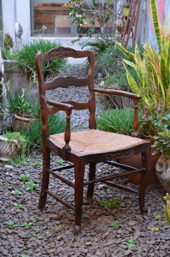 Par sillones Provenzales, de cabecera, el asiento va TAPIZADO. Cód. 13061