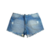 Shorts Jeans Feminino Azul na internet