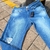 Calça Jeans Masculino Skinny Destroyed Delave e Puído