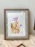 Quadro Menina - Vidro | Moldura em madeira - comprar online