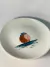 Prato Decorativo pintado a mão | Pássaro na internet