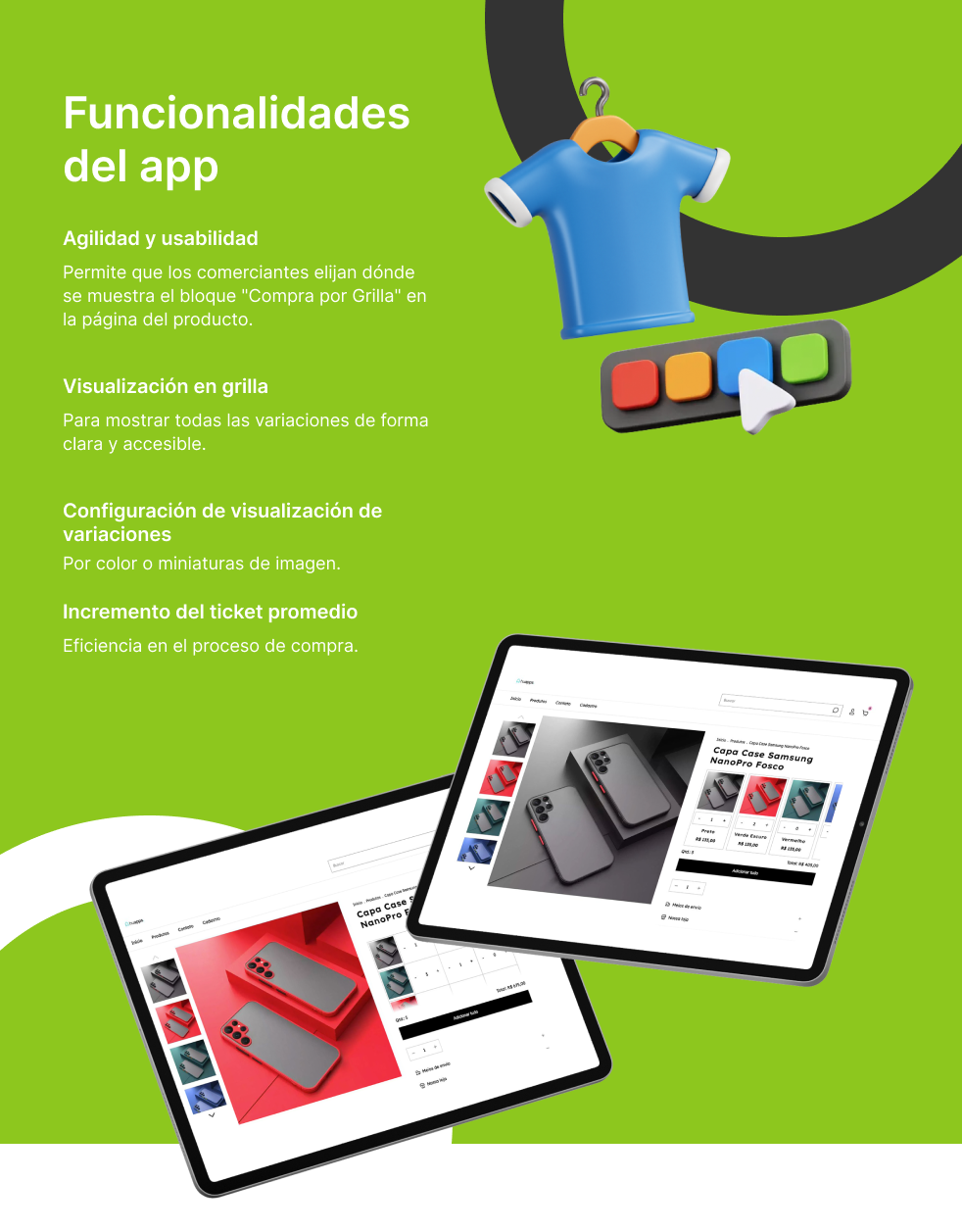 Funcionalidades do app