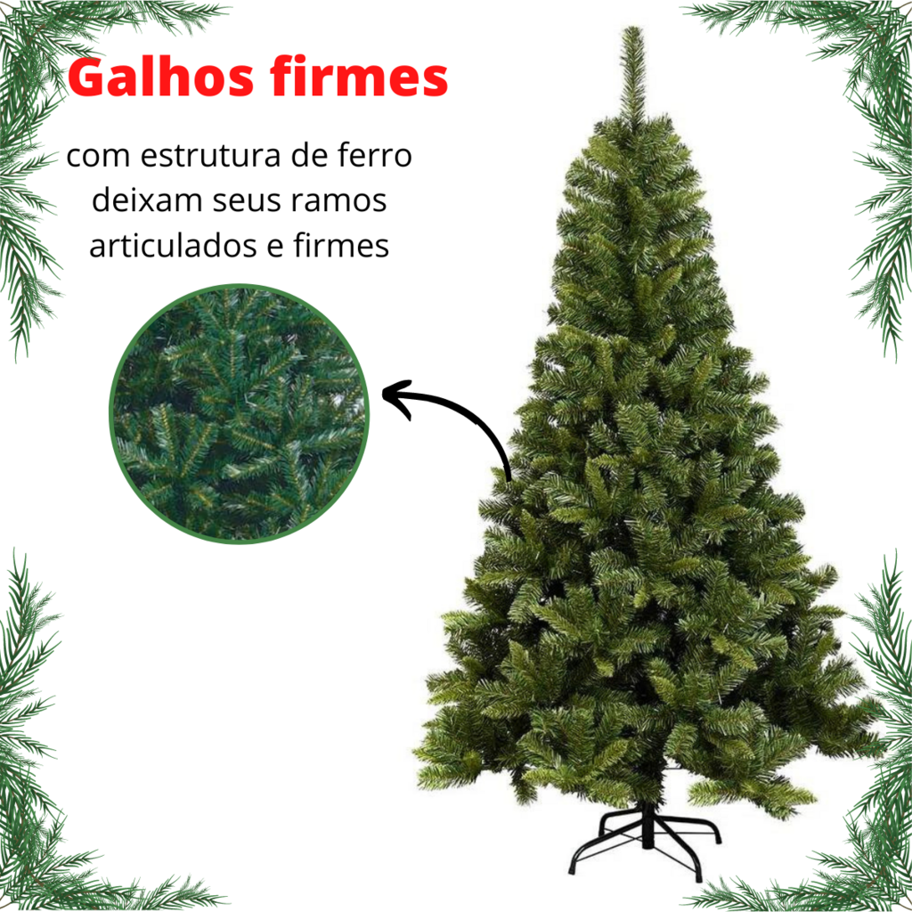 Árvore De Natal Grande Artificial 240 Cm De Altura Cheia