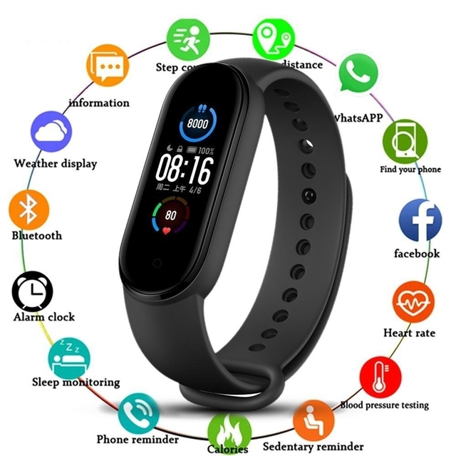 Relógio Smartband Preto - utiliza o aplicativo FitPro