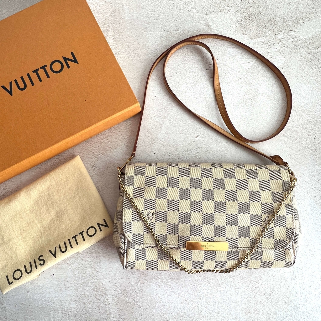 Bolsa Louis Vuitton Favorite MM Damier Azur - Inffino, Brechó de Luxo  Online