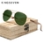 Óculos madeira natural zebra / uv400 hd lente polarizada eyewear - comprar online