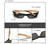 Óculos com hastes de madeira / proteção da luz azul na internet