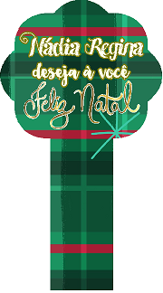 Porta Bis com 4 Bis Natal Personalizado