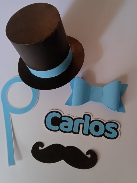 Topo de Bolo Personalizado 3d Masculino