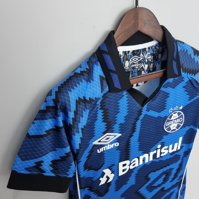 Camisa Grêmio III 21/22 Torcedor Umbro Feminina U32G145-173 Azul