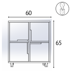 Mueble Auxiliar Quattro - Legno Colombia