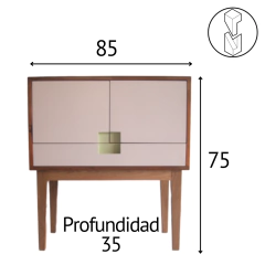 Mueble Auxiliar Cuadrado - tienda online