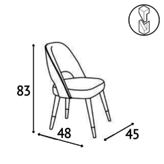 Imagen de Silla de comedor Blu