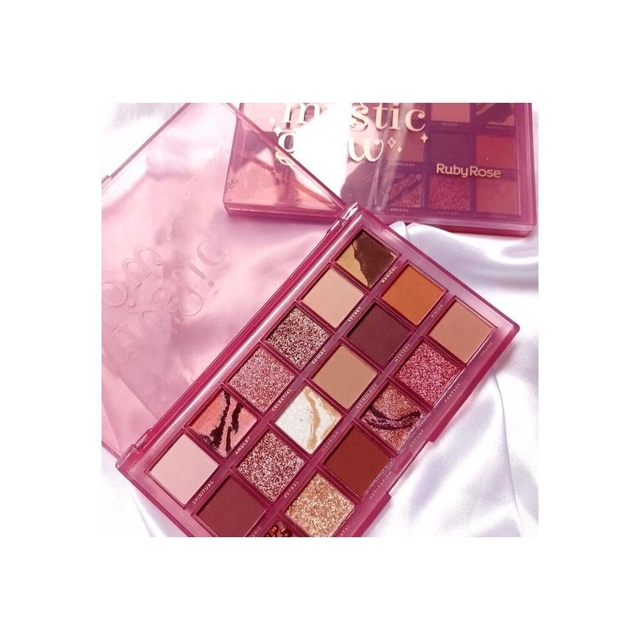 PALETA DE SOMBRAS MYSTIC GLOW RUBY ROSE Poweranbeauty