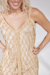 Vestido Macramê - Caramelo