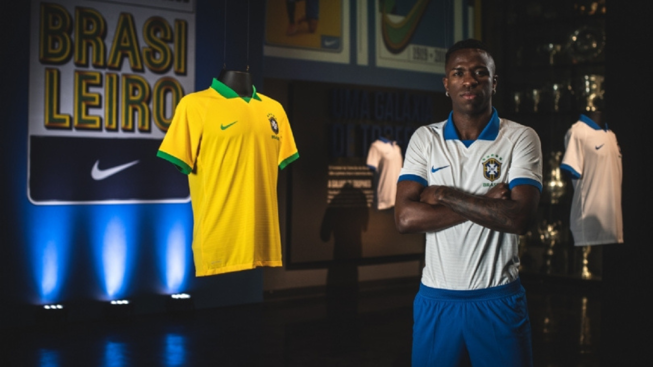 camisa brasil branca nike