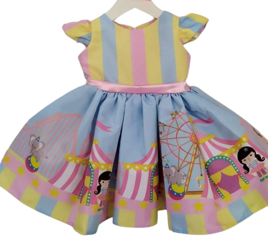 Vestido Moana adulta azul Temático Infantil 1 a 8 anos - IS STORE