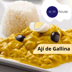 Ají de Gallina con Arroz Choclo
