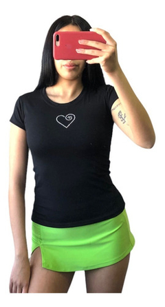 Remera Strass Algodon Con Lycra Manga Corta Mujer - Bella Hechicera                                                                                                      