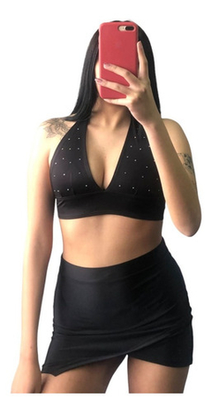 Top Con Strass Mujer - comprar online