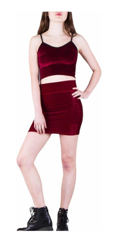 Pollera Mini Velvet Plush - comprar online
