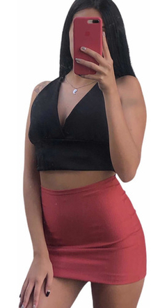 Pollera Minifalda Morley Lycra Mujer Pollera Tubo Mujer en internet