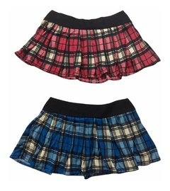 Pollera Super Mini Escocesa Colegiala Mujer Super Sexy! - comprar online