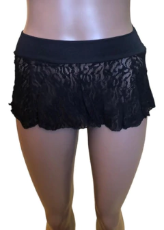 Pollera Mini Encaje Mujer