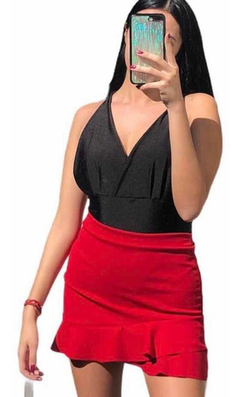 Pollera Volado Crepe