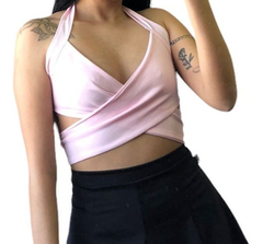 Top Cruzado Mujer Para Atar A Medida Jersey Set - tienda online