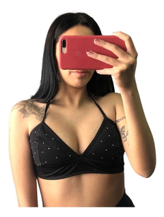 Top Mujer Strass Para Atar A Medida - comprar online