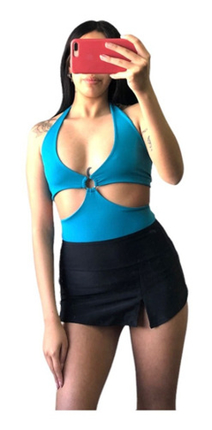 Top Remera Con Argolla Para Atar Dama