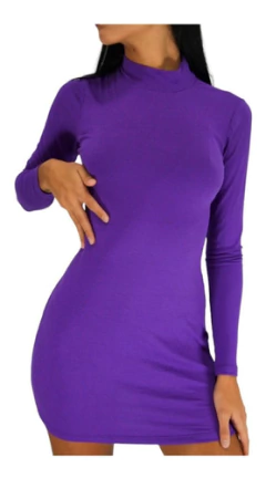 Vestido Polera Morley Viscosa Manga Larga Mujer - tienda online