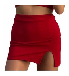 Pollera Recta Crepe Con Lycra - comprar online