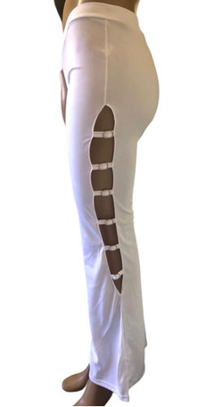 Pantalon Oxford Hebillas A Los Costados Dama Jersey Set en internet