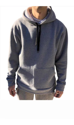 Maxibuzo Canguro Unisex Con Capucha Friza Algodón Buzo - comprar online