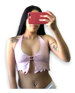 Top Con Tiritas Para Atar A Medida Dama Jersey Set - Bella Hechicera                                                                                                      