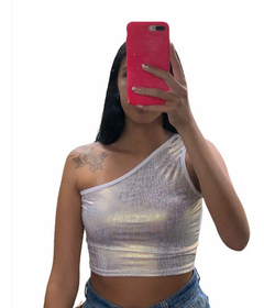 Top Musculosa 1 Hombro Brillo