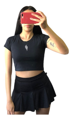 Top Remera Strass Manga Corta Mujer Varios Diseños - comprar online