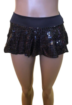 Pollera Mini Lentejuelas Mujer