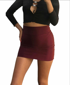 Pollera Minifalda Lycra Retro Mujer Pollera Tubo Lycra - comprar online