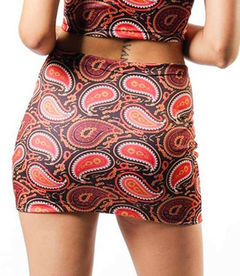 Pollera Mini Estampada - comprar online