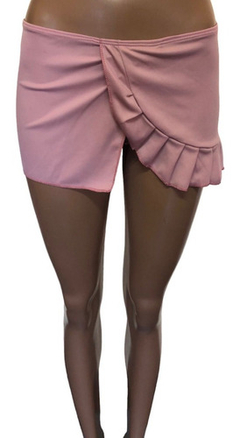 Pollera Mini Voladito Mujer Jersey Set Varios Colores en internet