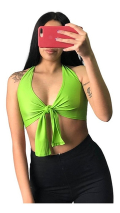Top Lycra Tricot 100 % Lycra Top Atar Adelante Mujer en internet