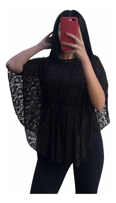 Remeron Mujer Encaje Manga Murciélago Remeron Encaje - comprar online