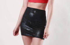 Pollera Mini Engomada - comprar online
