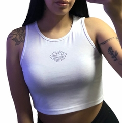 Top musculosa Strass Labio - Bella Hechicera                                                                                                      