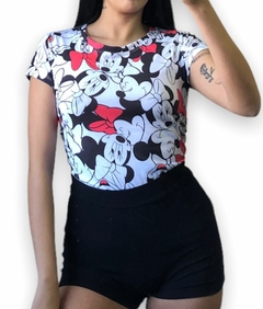 Remera Combinada Minnie Mouse