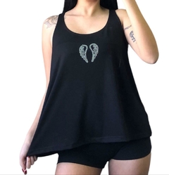 Musculosa Strass alas Mujer Modal Con Lycra