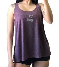 Musculosa Strass Cereza Mujer Modal Con Lycra - tienda online